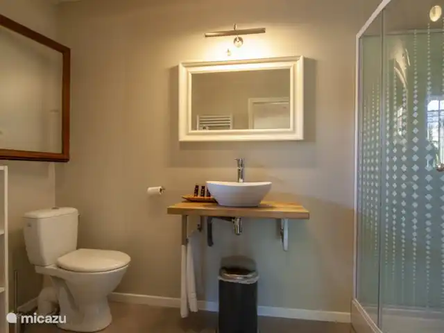 casa rural / cabaña en Francia, Tarn-et-Garonne, Vigueron – Escudes casa rural Woodenshoe Baño