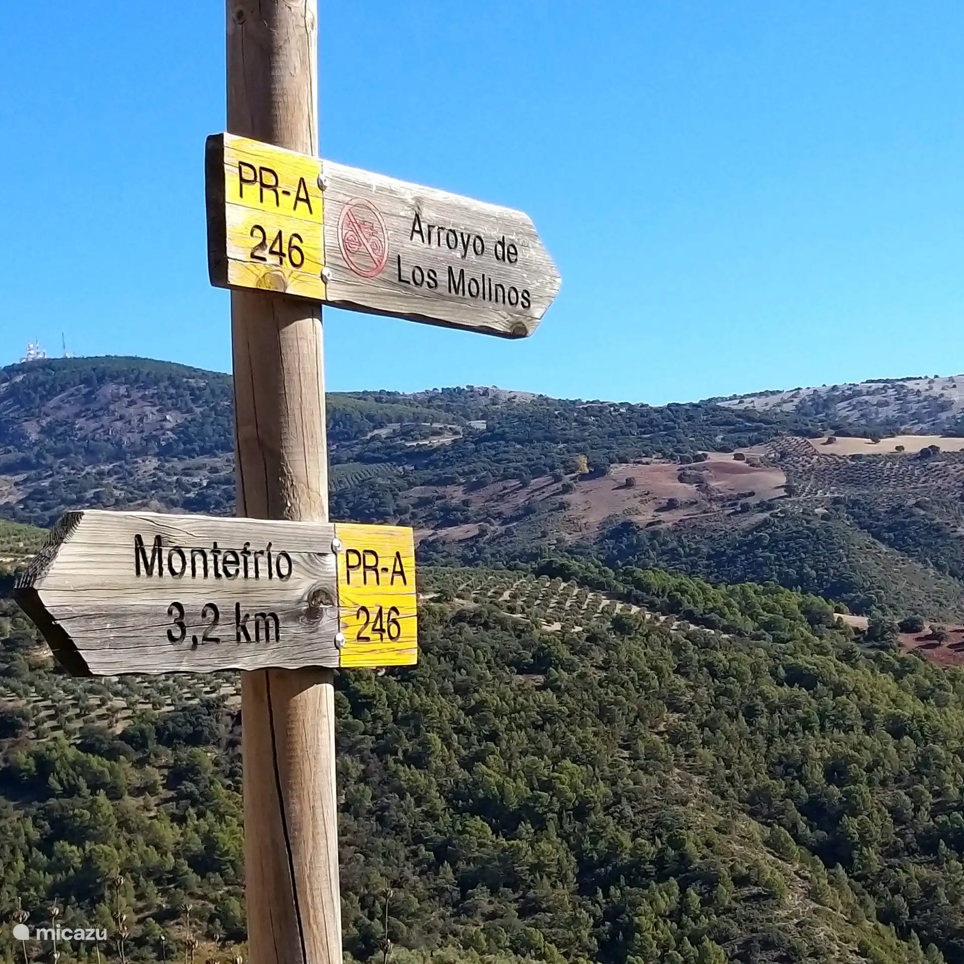 Divers sentiers de randonnée depuis Molino Mairena