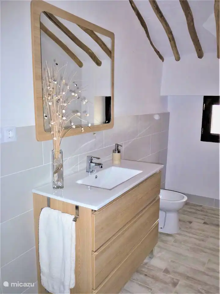 Modernes Badezimmer mit großer Dusche