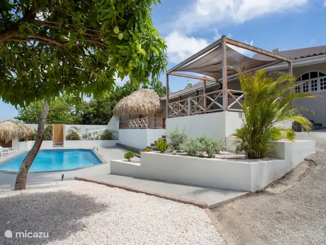 Location de Vacances Curaçao, Banda Ariba (est), Jan Thiel, villa - Villa Mangue Vue du jardin