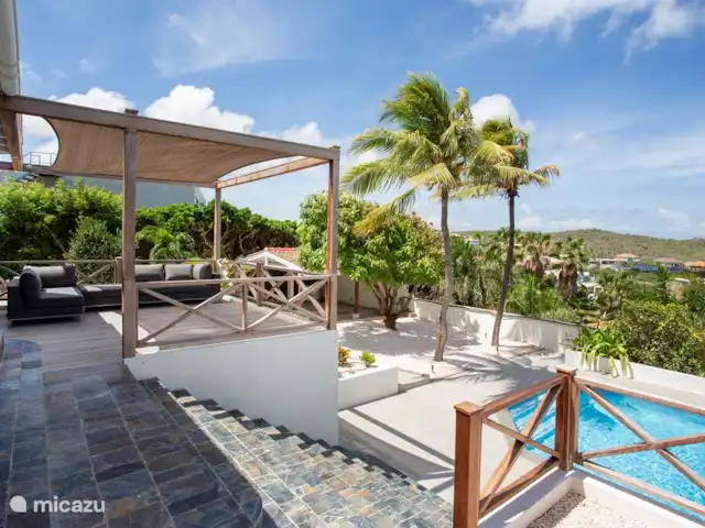 Location de Vacances Curaçao, Banda Ariba (est), Jan Thiel, villa - Villa Mangue Espace terrasse