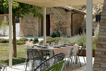 Vakantiehuis Italië, Marche, Urbania vakantiehuis Villa Lasdrilla Zitkamer