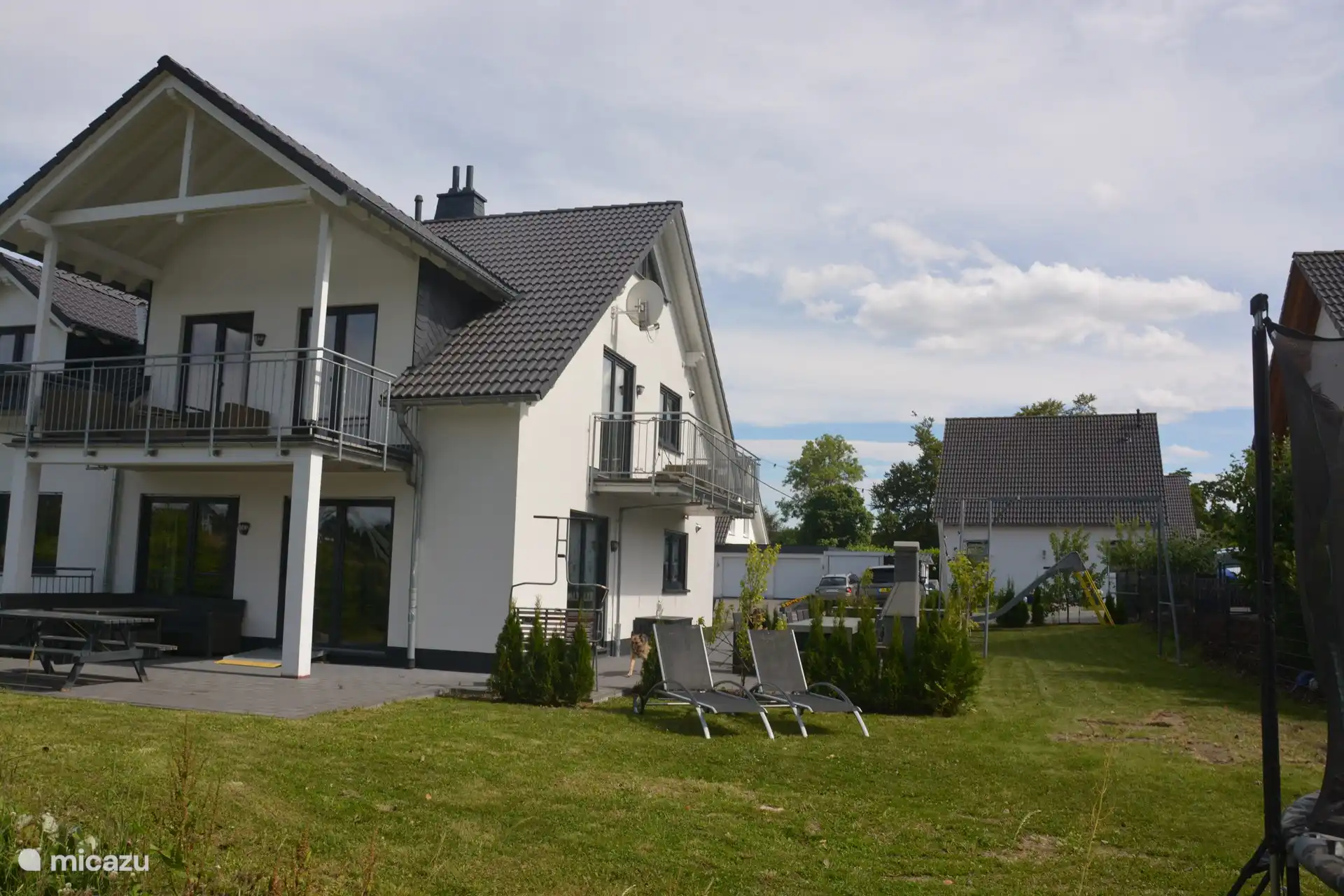 Sunbathing in the garden