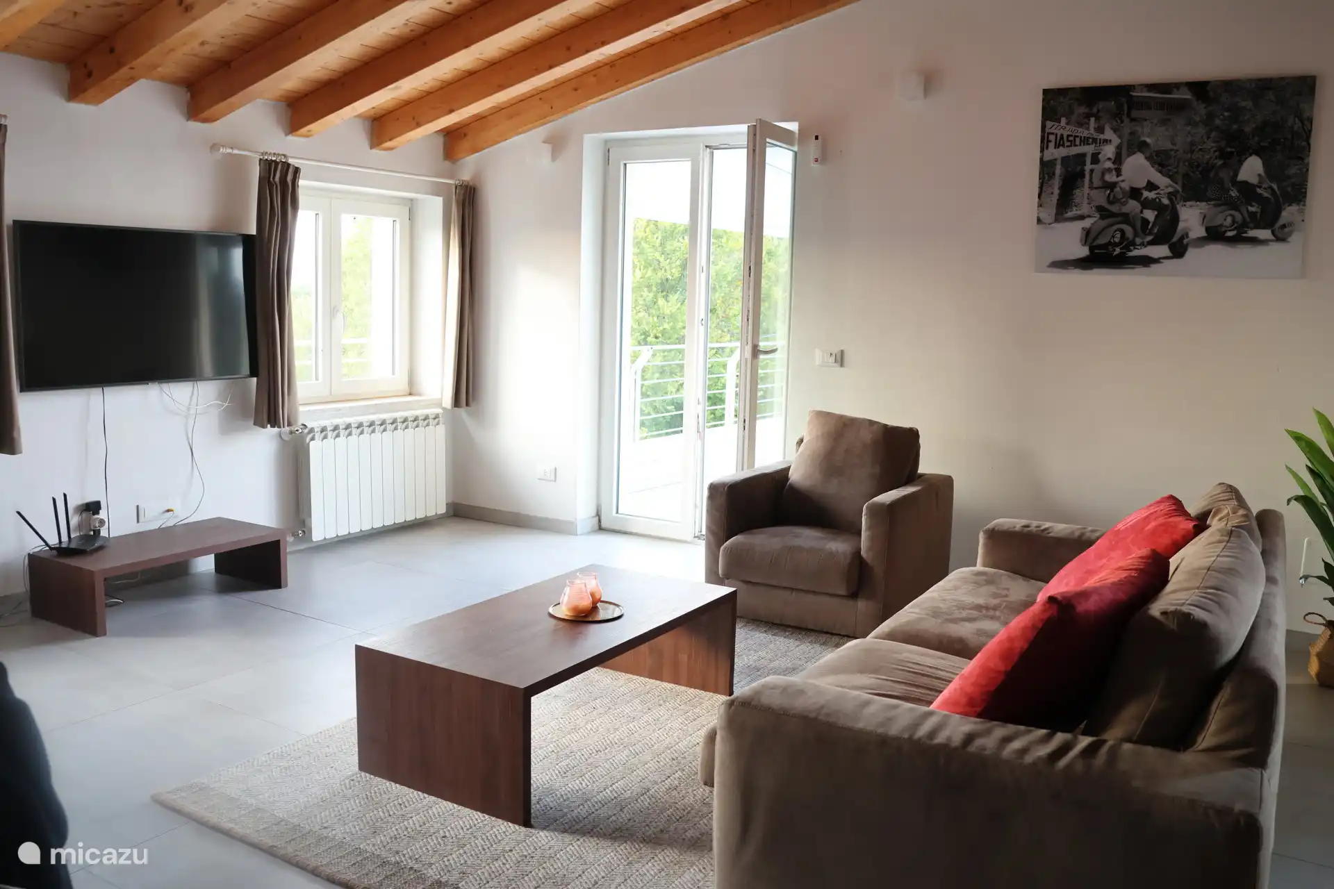 Salón con acceso a la terraza