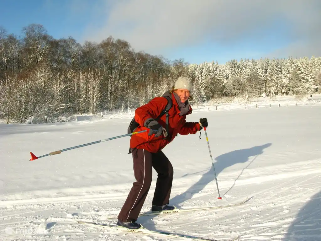 Langlaufen in Samrée, 10 km vom Wellness House entfernt....