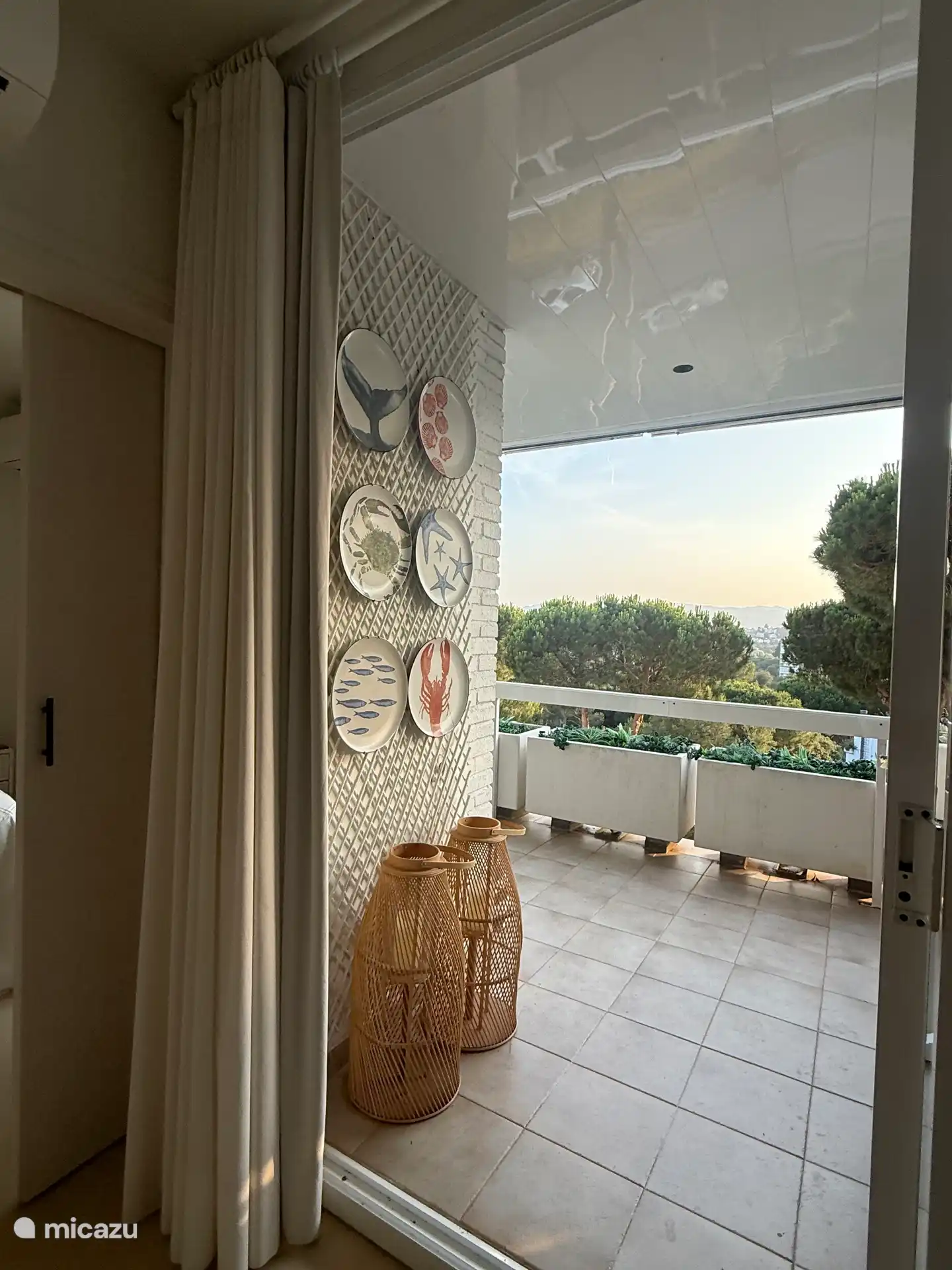 Blick aus dem Wohnzimmer