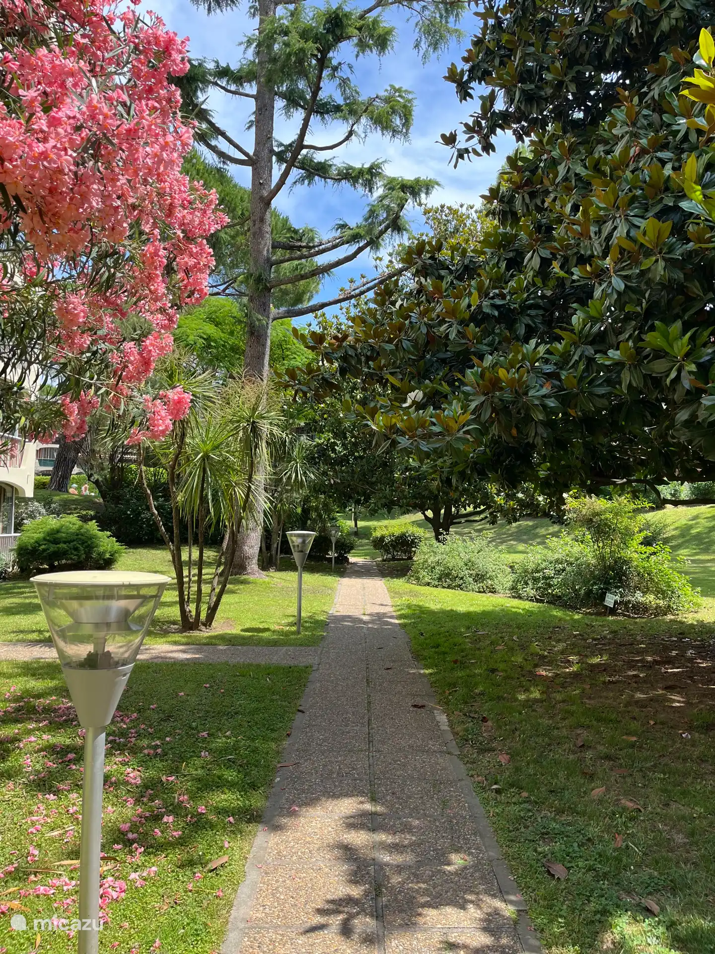 This path will take you to the swimming pool.