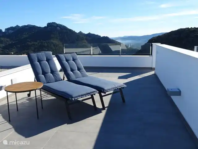 El Sol Blanco huren in Spanje, Costa Blanca, Rafol d' Almunia - villa uitzicht dakterras