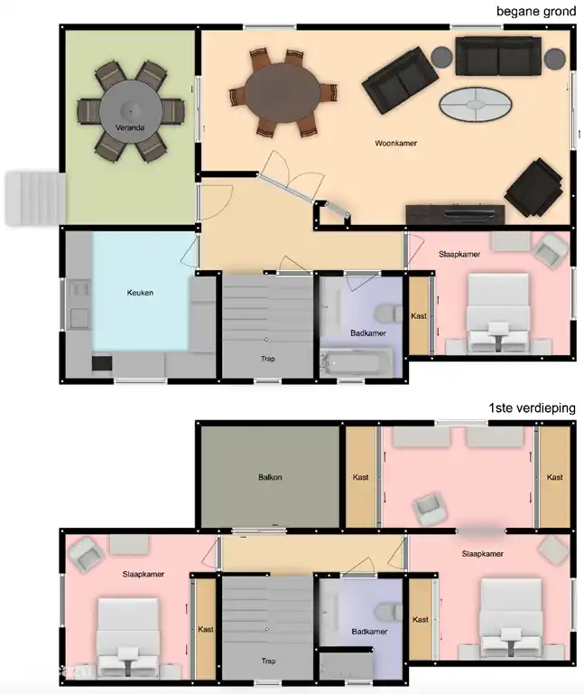 The floor plan of our house