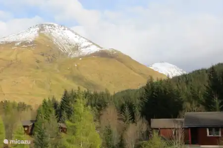 Vakantiehuis Groot-Brittannië, Schotland – vakantiehuis Heron De Ben More met een klein laagje sneeuw.