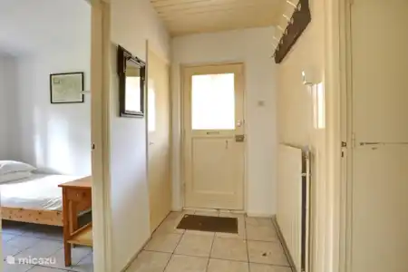 Vakantiehuis Nederland, Drenthe, Meppen bungalow Huisdiervriendelijk Vakantiehuis Hal en voordeur