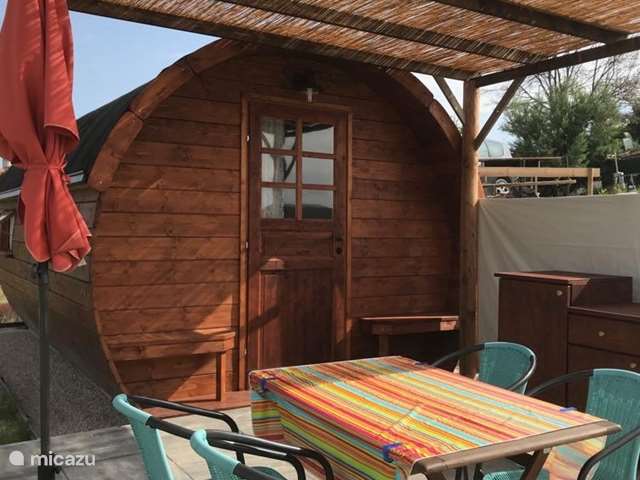 Holiday home in Italy, Abruzzo, Cologna Paese - glamping / safari tent / yurt Casa Cologna wine barrel Montepulciano