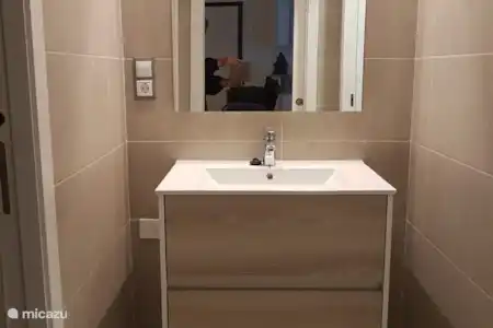 Vakantiehuis Spanje, Costa Blanca, Los Arenales Del Sol appartement Rosa wastafel