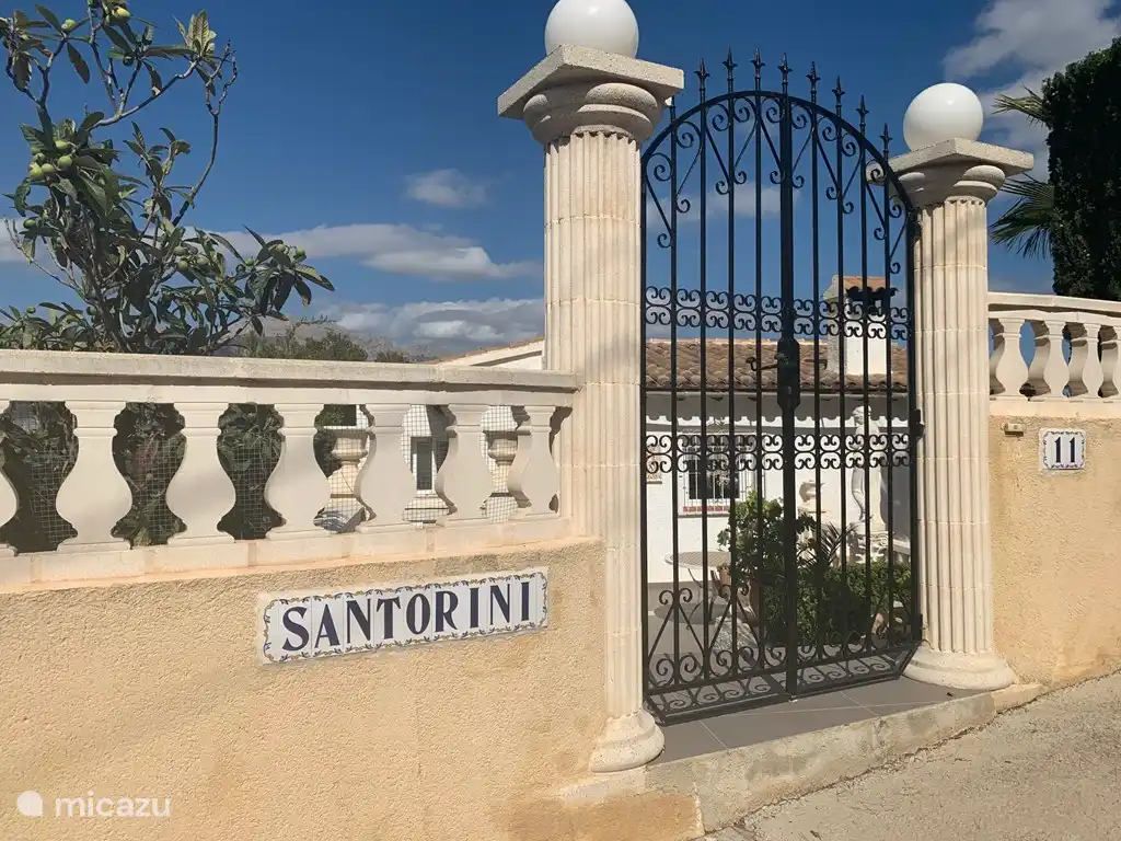 Entrance to the villa