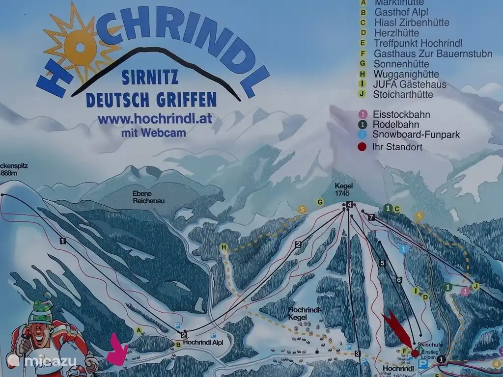 20 km Pisten von Anfang Dezember bis Mitte März und auch schneesicher.