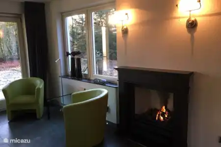 Vakantiehuis Nederland, Gelderland, Otterlo vakantiehuis Casa Vogelenzang gashaard met zithoek