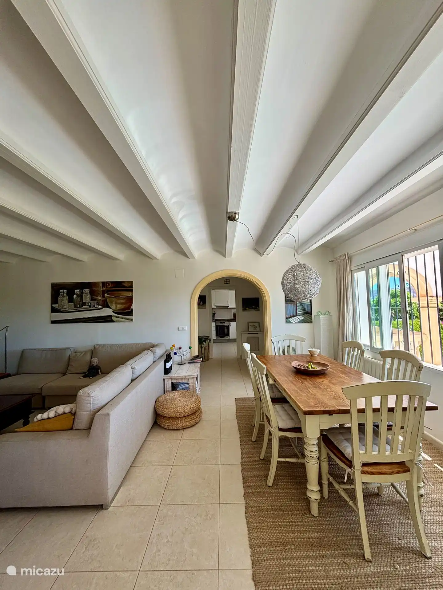 Esstisch 6 Personen im Wohnzimmer