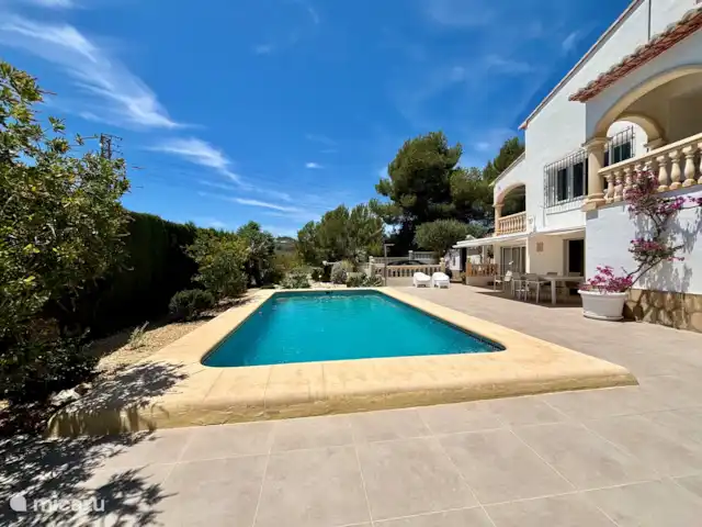 Location de Vacances Espagne, Costa Blanca, Benitachell, villa - Les Fonts Benitachell, Alicante Maison avant avec piscine