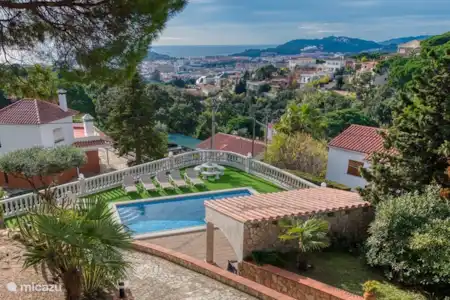Vakantiehuis Spanje, Costa Brava, Lloret de Mar villa Villa Leonora Eén van de uitzichten
