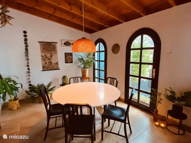 Maison50m de la mer+piscine+jardin+terrasse sur le toit | Espagne, Fuerteventura, Corralejo - maison de vacances Salle à manger attrayante
