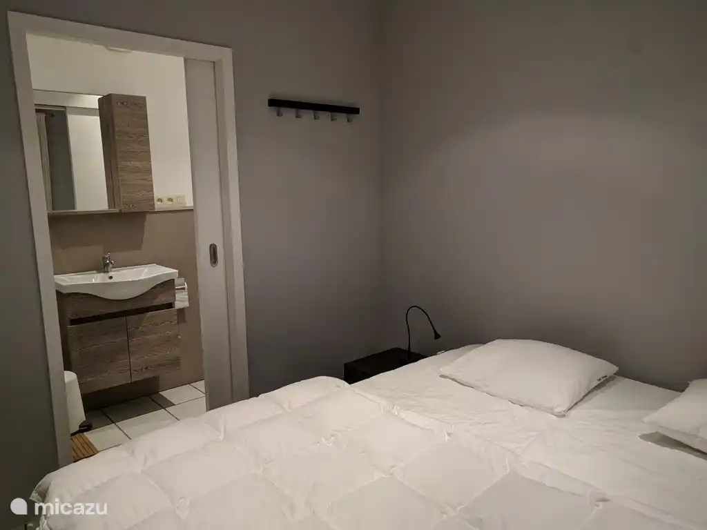 Schlafzimmer 9 mit dazugehörigem Backraum (Dusche, Waschbecken und Toilette)