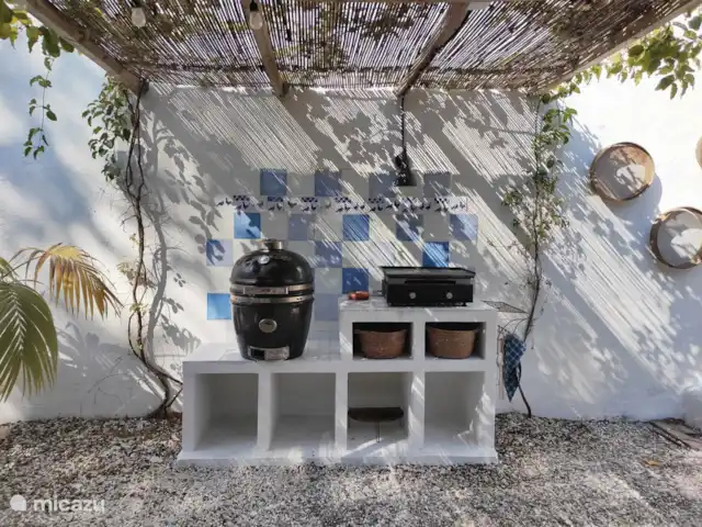 Gîte Domaine L'Oiseau Bleu | France, Côte d'Azur, Sainte-Maxime - villa cuisine extérieure