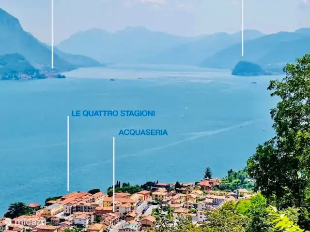 Le Quattro Stagioni Lakeview-beach huren in Italië, Comomeer, Acquaseria - appartement Het gastvrije dorp Acquaseria, gemeente San Siro, direct aan het Comomeer. Uitzicht vanuit uw appartement tot aan de alpen,Bellano aan de overkant,Varenna en Bellagio. Menaggio 3 km.