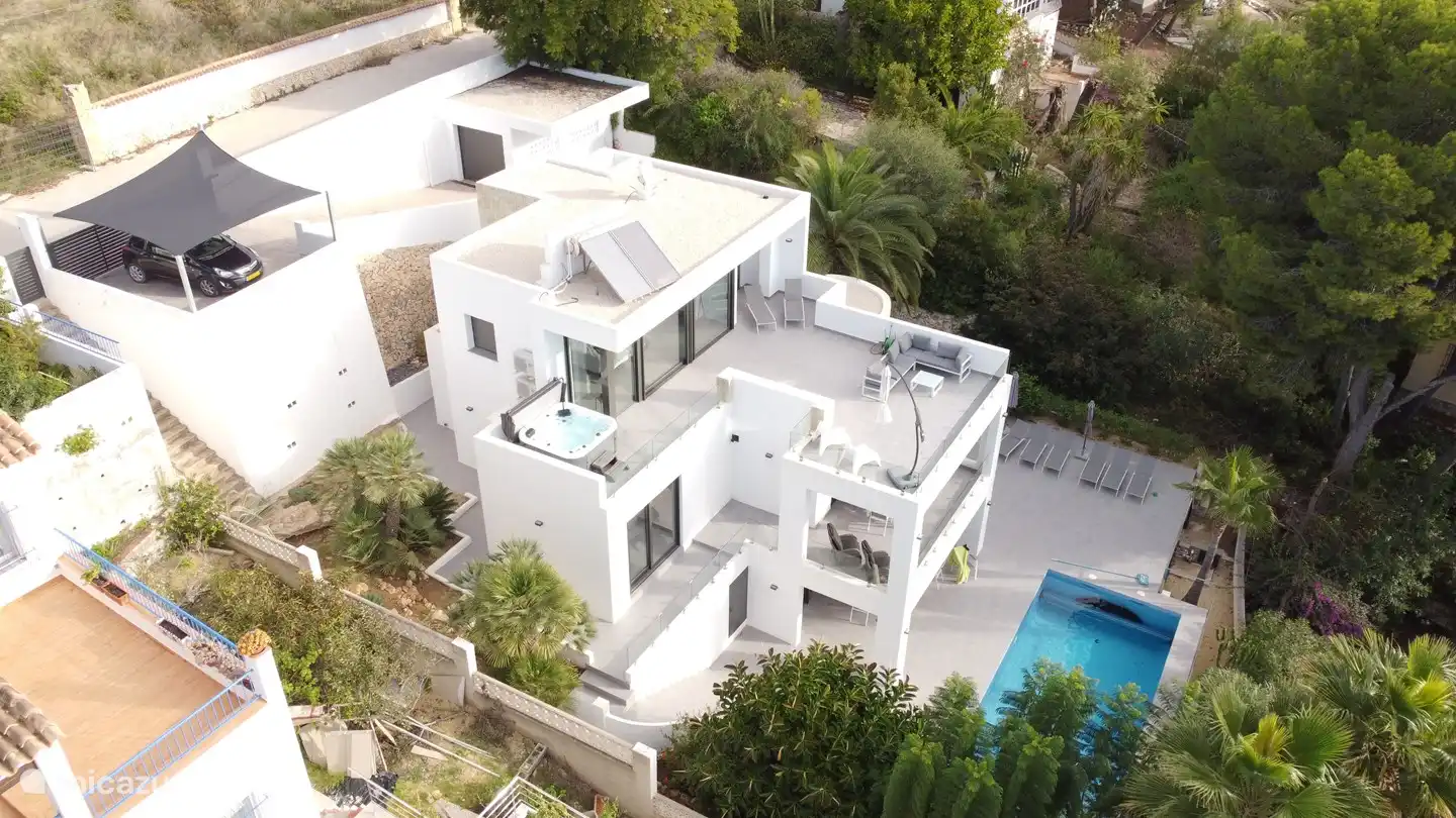 Luftbild von der Seite gesehen