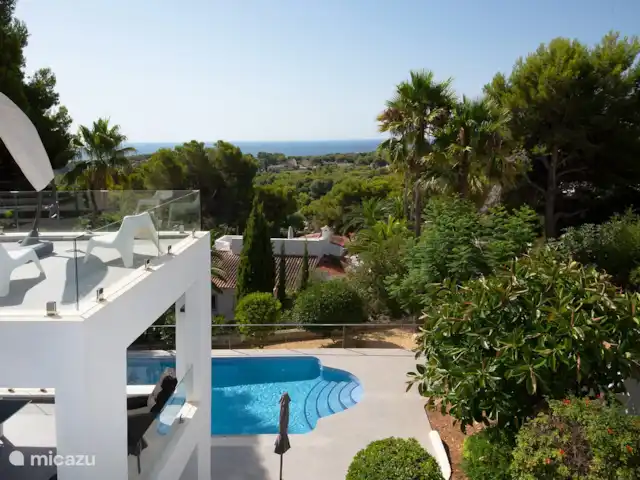 Villa Bona Vista | Espagne, Costa Blanca, Moraira - villa Vue depuis le jacuzzi sur le toit-terrasse