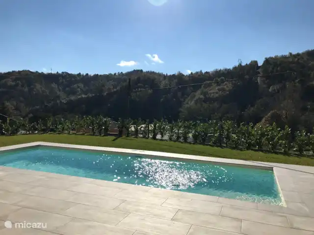 villa huren in Italië, Ligurië, Plodio – Ruime villa tussen zee en wijnstreek Zwembad