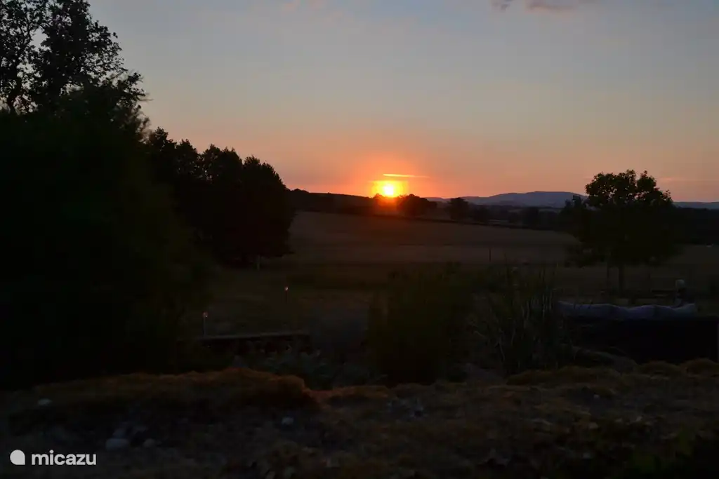 Sonnenuntergang in Les Coulisses