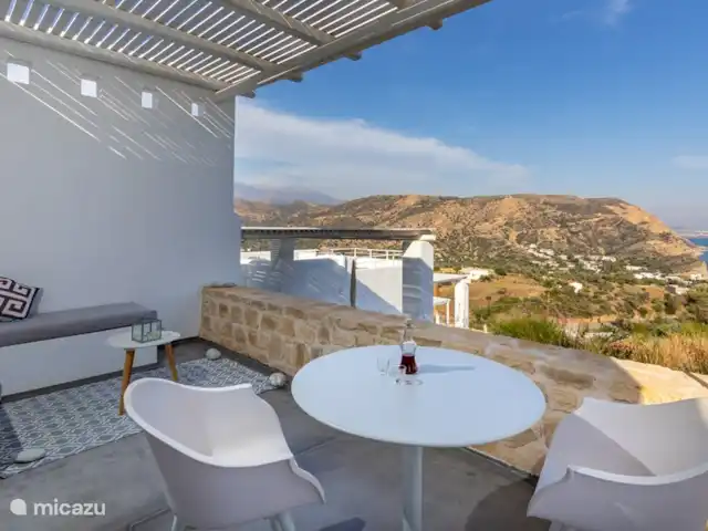 Galini Breeze Studio | Grèce, Crète, Agia Galini - maison de vacances Terrasse avec beaucoup d’intimité