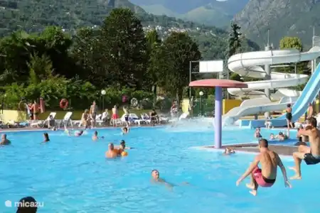 Vakantiehuis Italië, Italiaanse Meren, Porlezza chalet Madrid 7 Zwembad