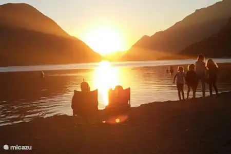 Vakantiehuis Italië, Italiaanse Meren, Porlezza chalet Madrid 7 uitzicht vanaf strand