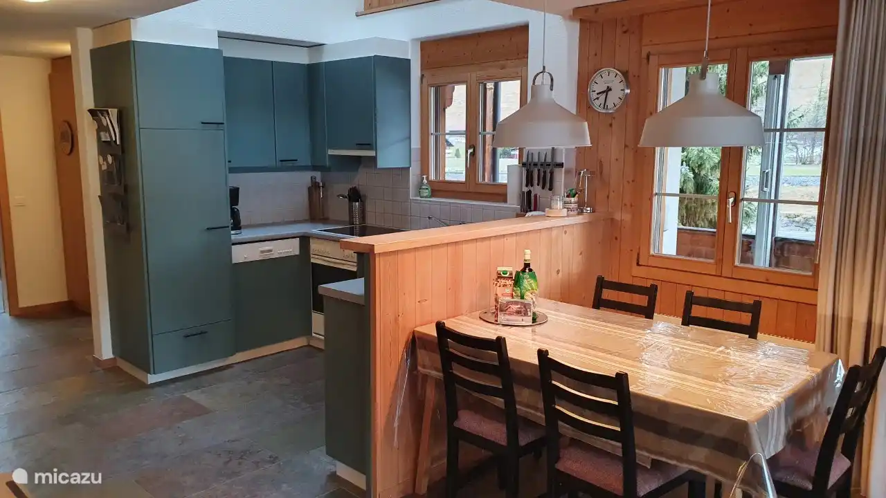 kitchen and dining table