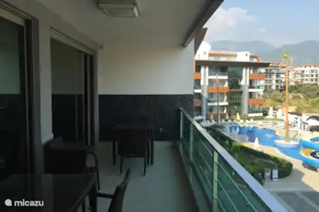 Vakantiehuis Turkije, Turkse Rivièra, Alanya appartement Oba Lifegarden B8 Veranda