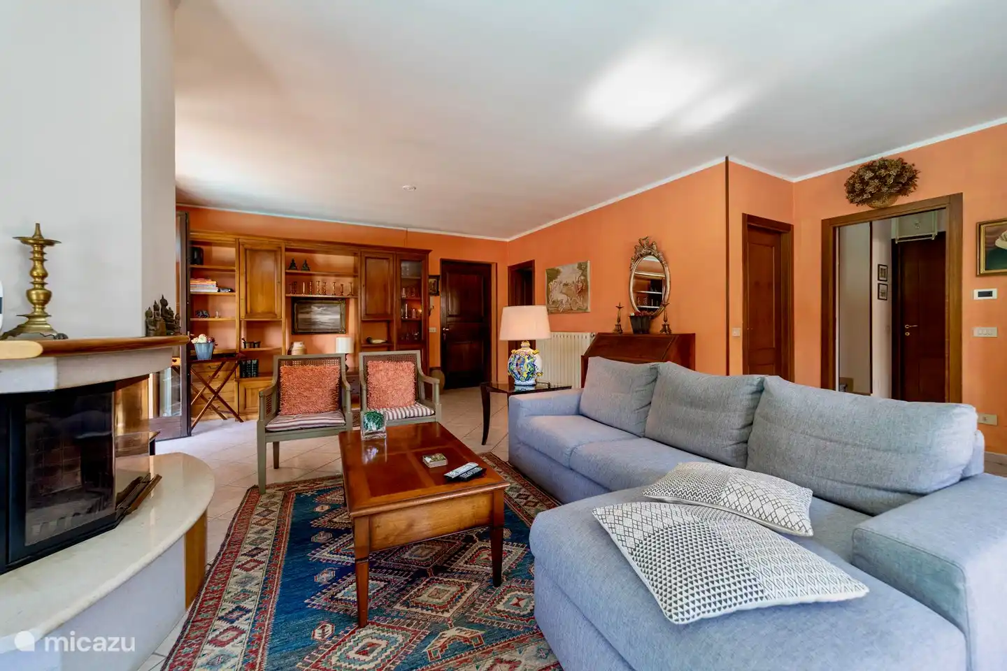 das komfortable Wohnzimmer