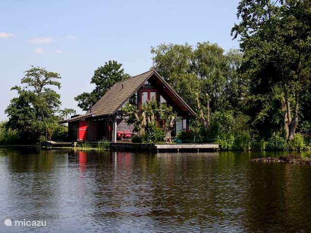 Vakantiehuis Nederland, Zuid-Holland – vakantiehuis Natuurhuis aan privé-meer