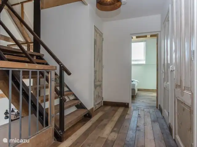 Emplacement privilégié Zélande : Beachbarn | Pays-Bas, Zélande, Oostkapelle - maison de vacances Chambres transparentes dans le couloir
