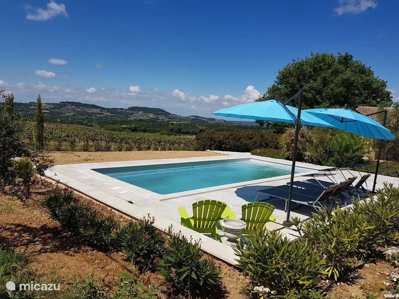 Blick vom Pétanque-Platz