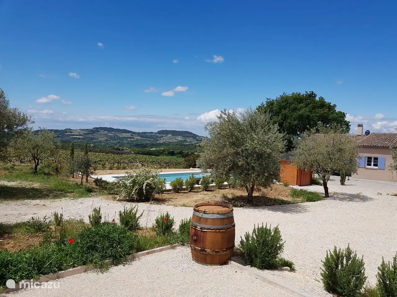Blick vom Pétanque-Platz