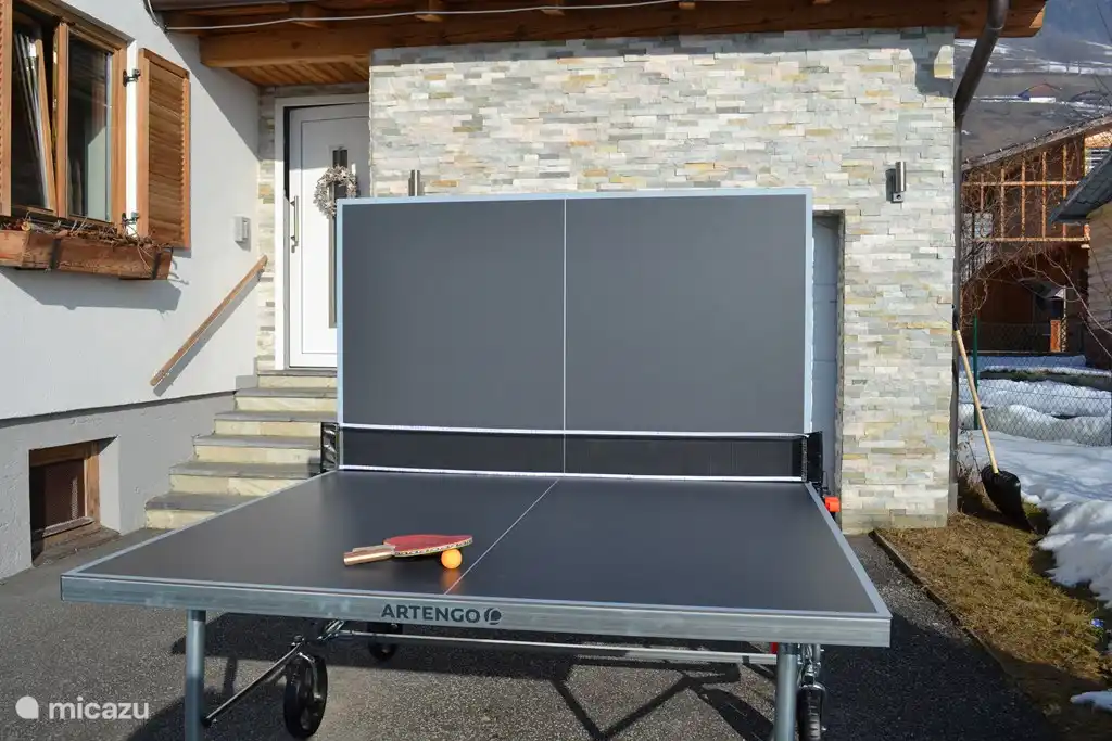 Tafeltennistafel staat ter beschikking