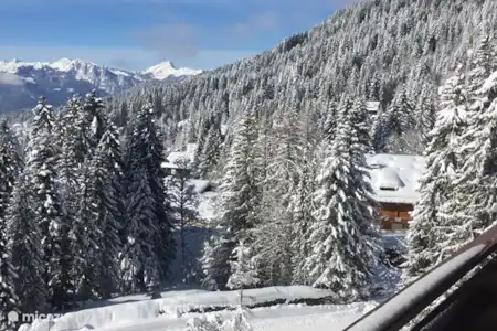 Vakantiehuis Zwitserland, Vaud, Gryon/Villars Sur Ollon penthouse Schuss Uitzicht zuid