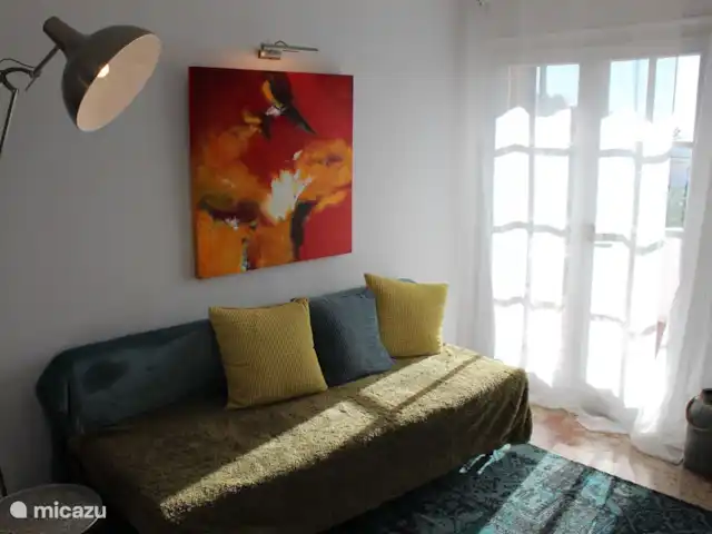 Location de Vacances Espagne, Costa del Sol, Mijas Golf, appartement - Casa Juapa Séjour avec canapé confortable.