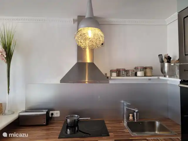 Location de Vacances Espagne, Costa del Sol, Mijas Golf, appartement - Casa Juapa Beau plan de travail en bois