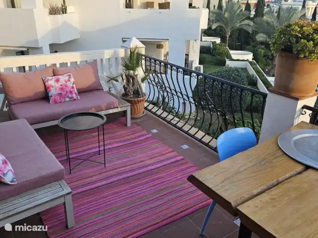 Location de Vacances Espagne, Costa del Sol, Mijas Golf, appartement - Casa Juapa Vue d’ensemble de la terrasse