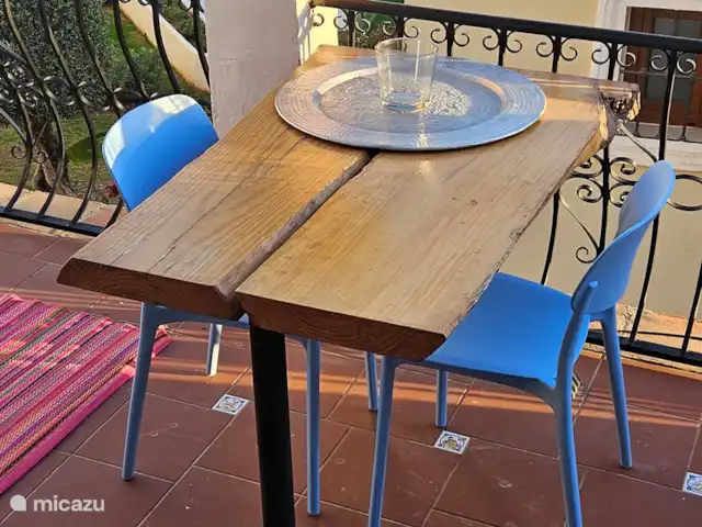 Location de Vacances Espagne, Costa del Sol, Mijas Golf, appartement - Casa Juapa Table à manger sur la terrasse