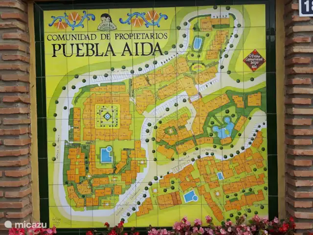 Location de Vacances Espagne, Costa del Sol, Mijas Golf, appartement - Casa Juapa Plan à l'entrée du complexe