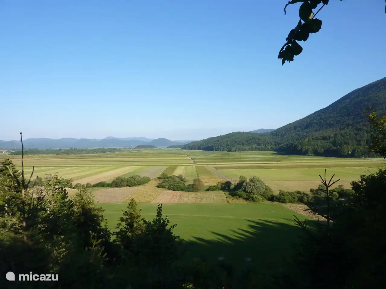 Cerknica-See ohne Wasser.