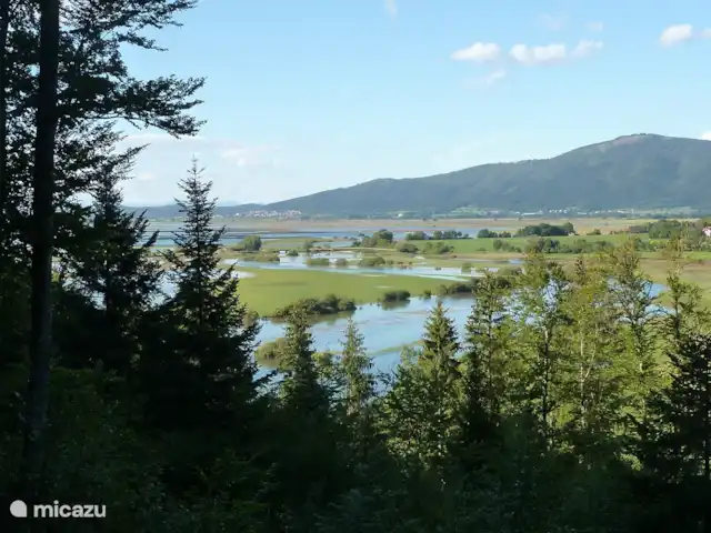 vakantiehuis huren in Slovenië, Notranjska, Cerknica – Vakantiehuis Tabor 43 - Mima Natuurgebied Notranjski Park met het periodieke karstmeer van Cerknica: Cerknisko Jezero. Afhankelijk van het seizoen is het meer gevuld met water of kun je over de bodem van het meer fietsen en wandelen